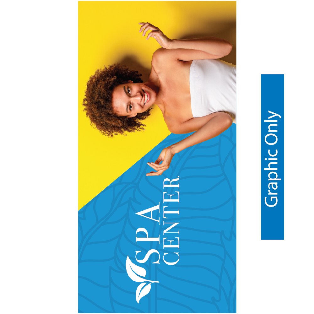 15ft x 10ft  EZ Tube® Straight — Single Sided Graphic Only with Black Back Fabric